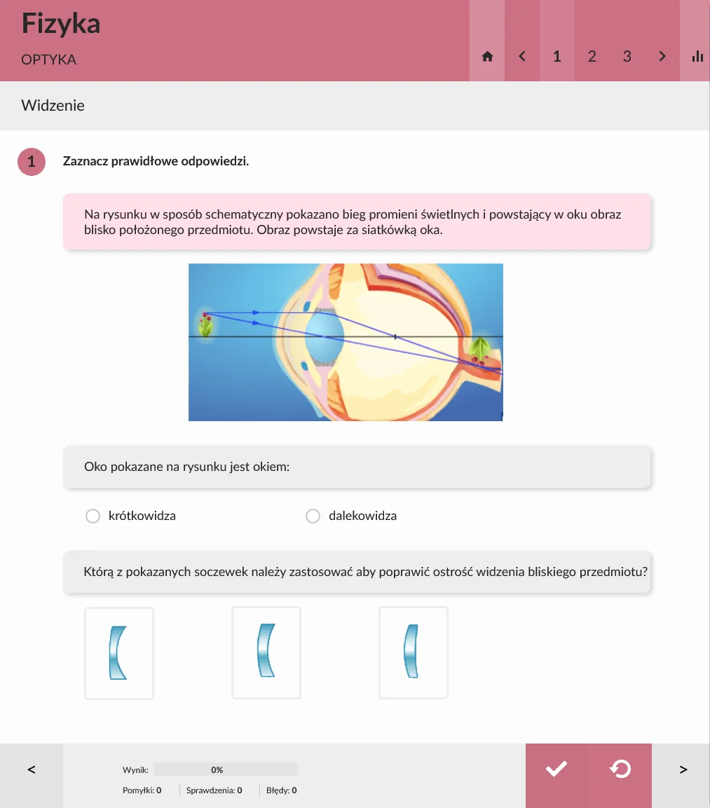 eduPaka Fizyka kl. 7-8, przykładowe ćwiczenie 1